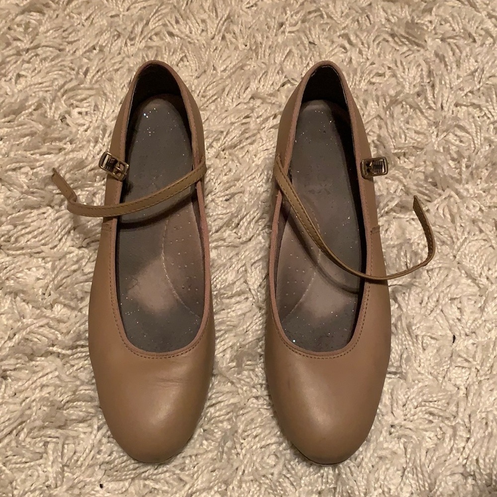 Capezio Beige Tap Heels